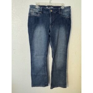 Wrangler Women's Boot Cut Jeans W34 Blue Denim Stretch‎ Pants